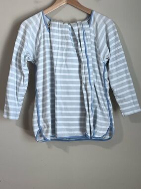 LAKE Pajama Set Prima Cotton Size Medium Striped Pants Tope